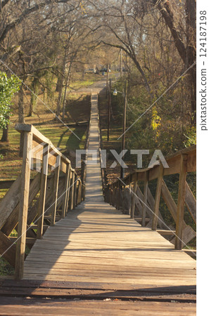 Historic Footbridge Located in Rusk Texas 124187198