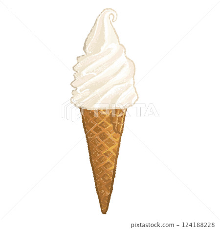 Hand drawn illustration of soft cream 124188228