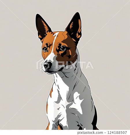 Basenji with frown 124188507