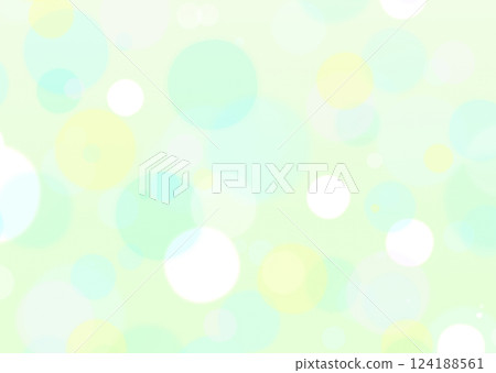 Polka dot fairy tale, fantastic sparkling simple gradient background wallpaper illustration texture [green, yellow-green] 124188561