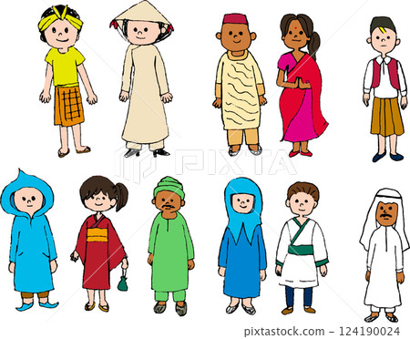 Full-body cuts of foreign people from around the world Full-body cuts of foreign people from around the world 124190024