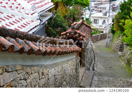 Shuri Kinjo Town cobblestone road Shuri Kinjo Town cobblestone road 124190100