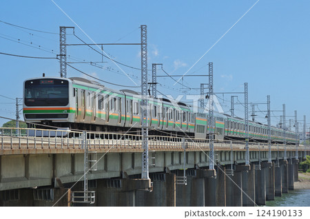 Tokaido Line Chigasaki-Hiratsuka JR East E231 series 1000 series K-32 train (Kozu) Tokaido Line Chigasaki-Hiratsuka JR East E231 series 1000 series K-32 train (Kozu) 124190133