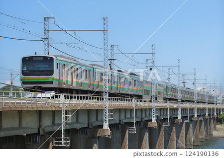 東海道本線茅崎平塚JR東日本E231系列1000系列K-35編隊(Kozu) 東海道本線茅崎平塚JR東日本E231系列1000系列K-35編隊(Kozu) 124190136