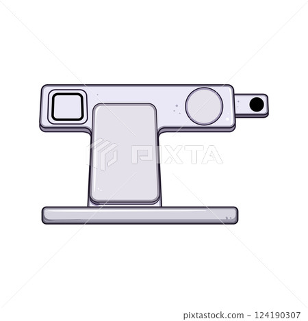 dock multi device charging station cartoon vector illustration dock multi device charging station cartoon vector illustration 124190307