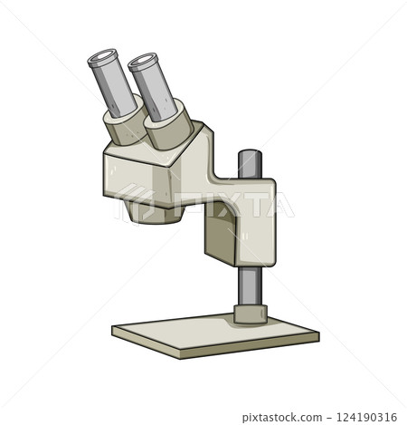 focus microscope cartoon vector illustration 124190316