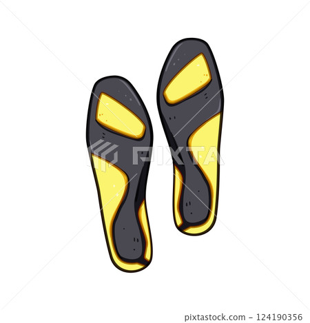 pain insoles cartoon vector illustration 124190356