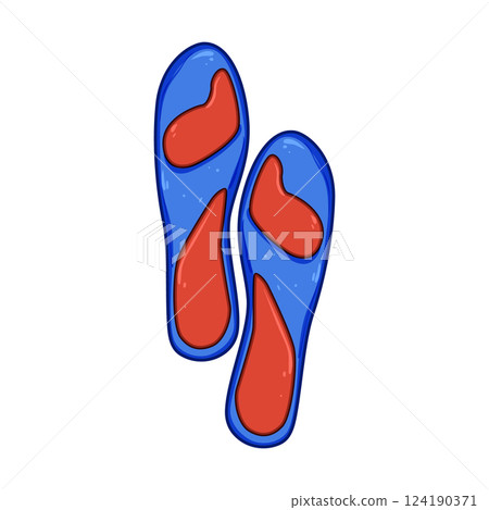 orthotic insoles cartoon vector illustration orthotic insoles cartoon vector illustration 124190371
