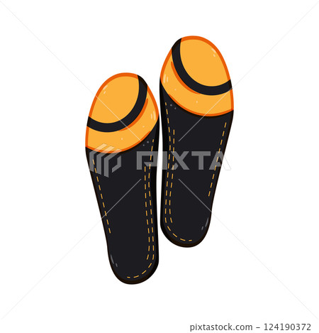 cushioning insoles cartoon vector illustration 124190372