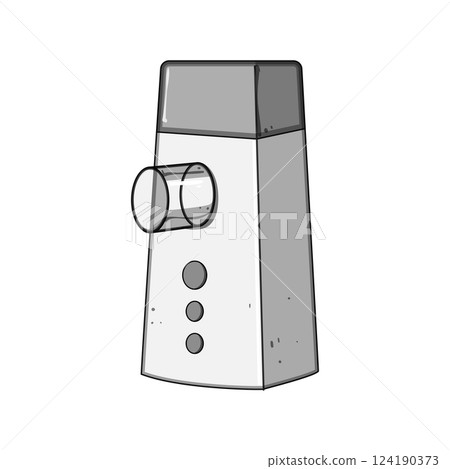 therapy inhaler portable cartoon vector illustration 124190373