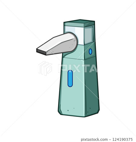 allergy inhaler portable cartoon vector illustration allergy inhaler portable cartoon vector illustration 124190375