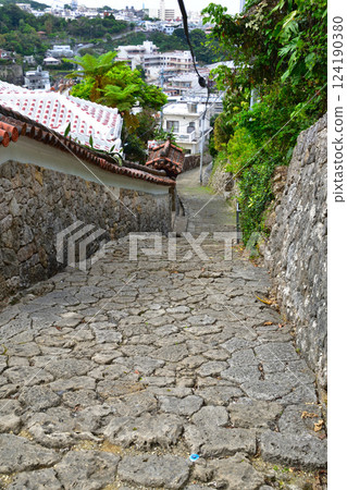 Shuri Kinjo Town cobblestone road Shuri Kinjo Town cobblestone road 124190380