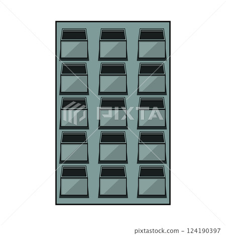 growth indoor vertical garden cartoon vector illustration 124190397