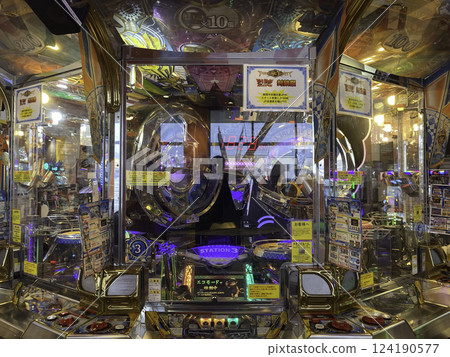 Video game machines in amusement arcade, Kanazawa, Japan. Video game machines in amusement arcade, Kanazawa, Japan. 124190577