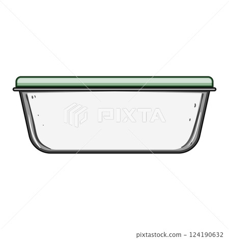 reusable glass food storage container cartoon vector illustration reusable glass food storage container cartoon vector illustration 124190632