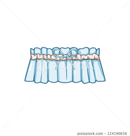 lace garter wedding cartoon vector illustration 124190638