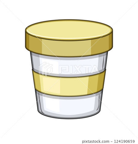 airtight food storage container baby cartoon vector illustration 124190659