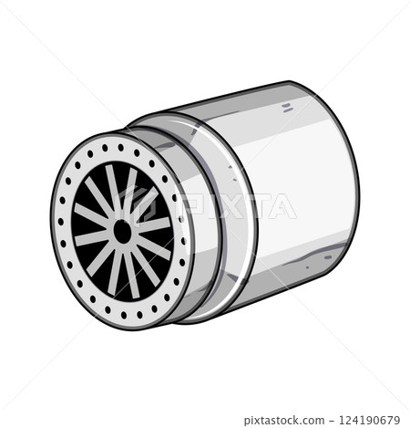 pressure faucet aerator cartoon vector illustration pressure faucet aerator cartoon vector illustration 124190679