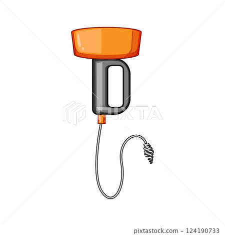 manual drain snake cartoon vector illustration 124190733