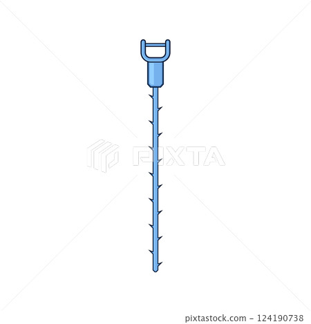 flexible drain snake cartoon vector illustration 124190738