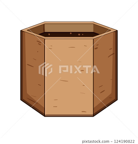 garden compost bin cartoon vector illustration 124190822