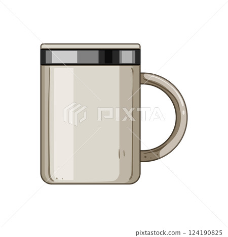 chardonnay coffee cup reusable cartoon vector illustration chardonnay coffee cup reusable cartoon vector illustration 124190825