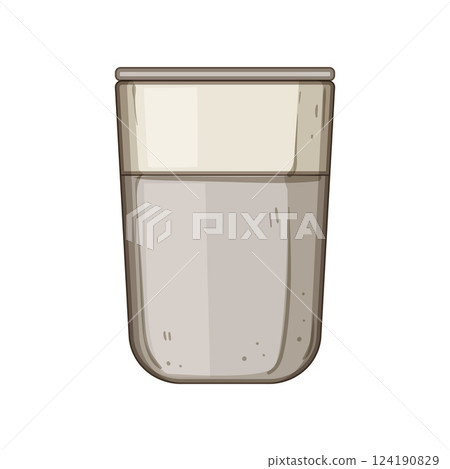 stemless coffee cup reusable cartoon vector illustration 124190829