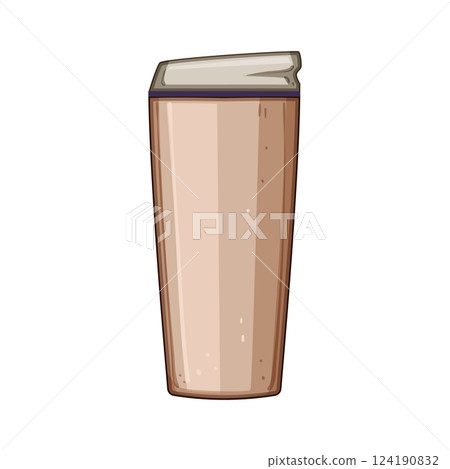 crystal coffee cup reusable cartoon vector illustration 124190832