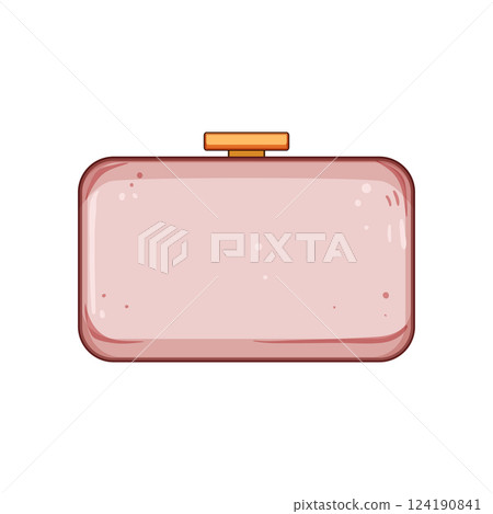 style clutch bag cartoon vector illustration 124190841