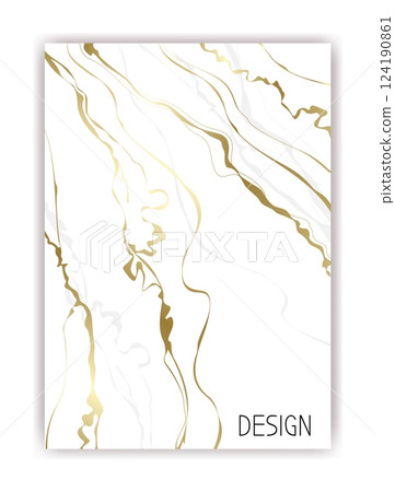 White marble background. Elegant luxury premium backdrop. Vertical banner template. Kintsugi style flyer. Notebook foil cover. Mural graphic, ink liquid. Invitation and greeting. Vector illustration White marble background. Elegant luxury premium backdrop. Vertical banner template. Kintsugi style flyer. Notebook foil cover. Mural graphic, ink liquid. Invitation and greeting. Vector illustration 124190861