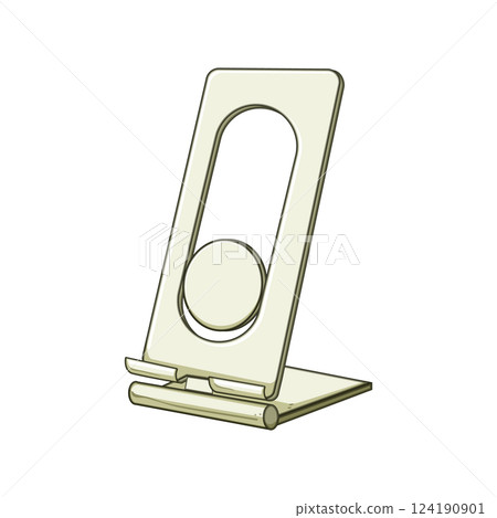 portable charging stand wireless cartoon vector illustration 124190901
