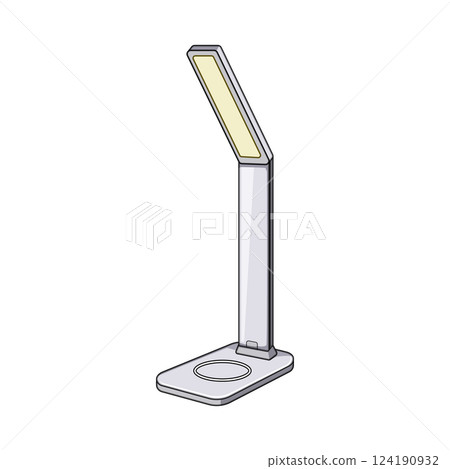 adjustable charging lamp wireless cartoon vector illustration adjustable charging lamp wireless cartoon vector illustration 124190932