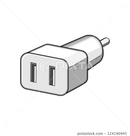 charging car charger wireless cartoon vector illustration charging car charger wireless cartoon vector illustration 124190945