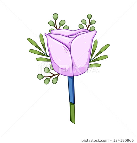 corsage boutonniere cartoon vector illustration corsage boutonniere cartoon vector illustration 124190966