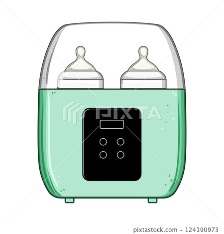 safe bottle warmer cartoon vector illustration safe bottle warmer cartoon vector illustration 124190973