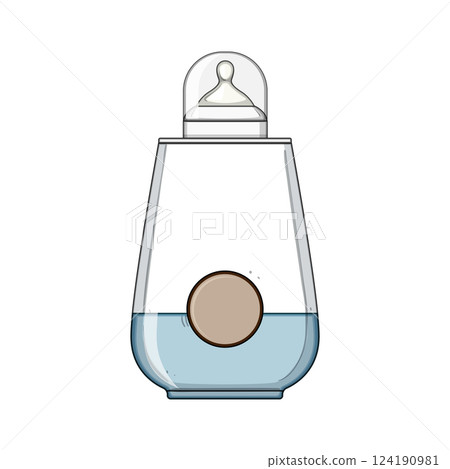 temperature bottle warmer cartoon vector illustration 124190981