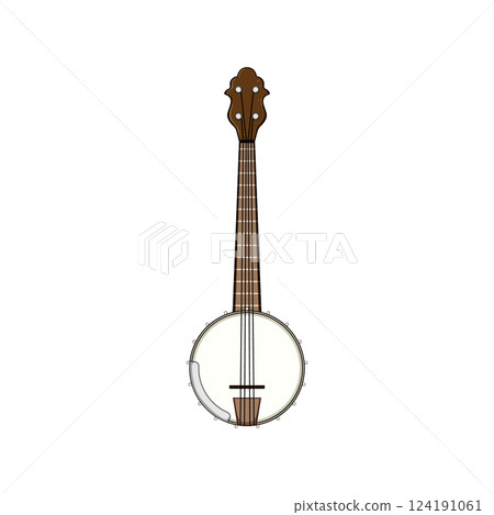 folk banjo cartoon vector illustration 124191061