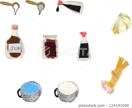 調味料、醬油、辣椒醬、麻油 124191090