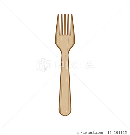 sustainable bamboo utensils cartoon vector illustration 124191115