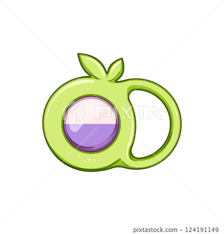 infant baby rattle cartoon vector illustration 124191149