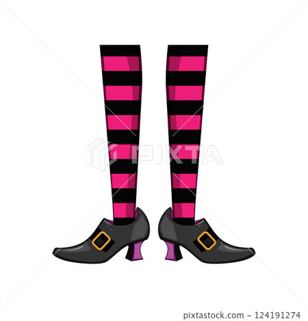 stockings witch legs cartoon vector illustration stockings witch legs cartoon vector illustration 124191274