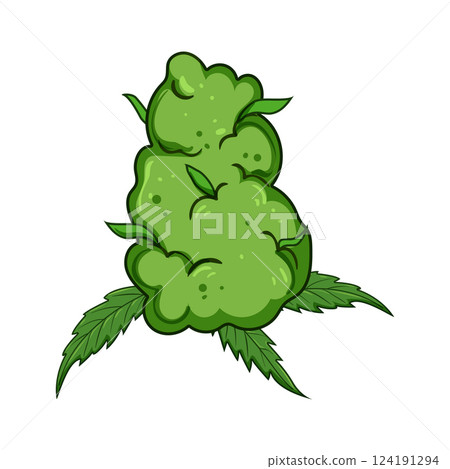 terpenes weed bud cartoon vector illustration terpenes weed bud cartoon vector illustration 124191294