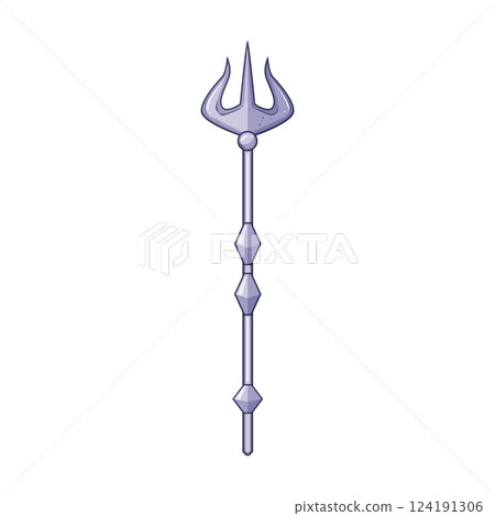 mythology trident magic cartoon vector illustration mythology trident magic cartoon vector illustration 124191306