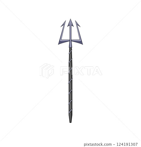 sea trident magic cartoon vector illustration sea trident magic cartoon vector illustration 124191307