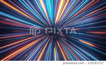 AI 影像：輻射光爆炸影像 124191337