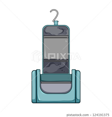 ignite toiletry bag cartoon vector illustration 124191375