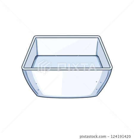 hanging sauce dipping bowl cartoon vector illustration 124191420