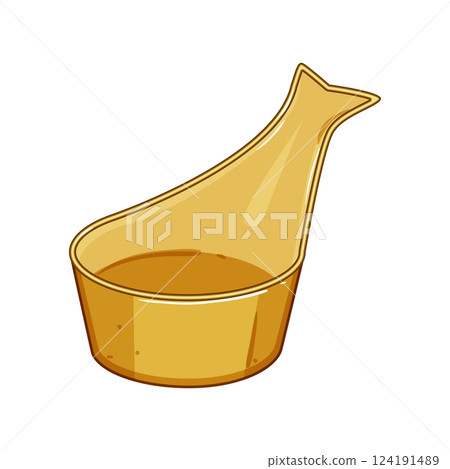 compact sauce dipping bowl cartoon vector illustration compact sauce dipping bowl cartoon vector illustration 124191489