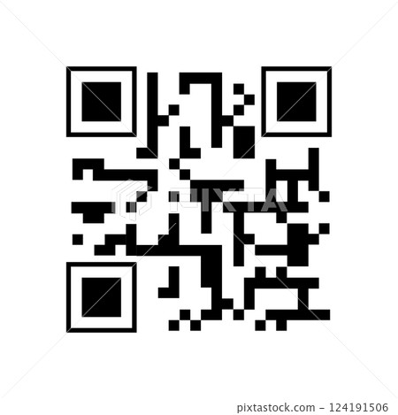 lights qr code label cartoon vector illustration lights qr code label cartoon vector illustration 124191506