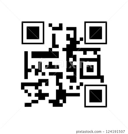gauges qr code label cartoon vector illustration 124191507